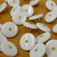 White Pin Shank buttons