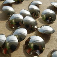 Plaine nickel silver buttons