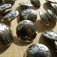 Shiney Concho A, metal buttons