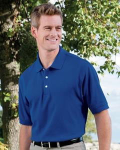 Devon & Jones Mens Pima Piqu Short-Sleeve Polo Shirt D100